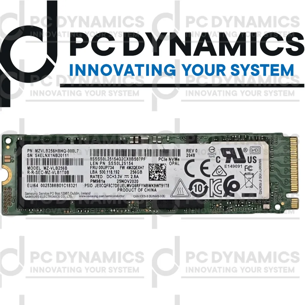 SSD Samsung 256GB PM981a MZ-VLB256B M.2