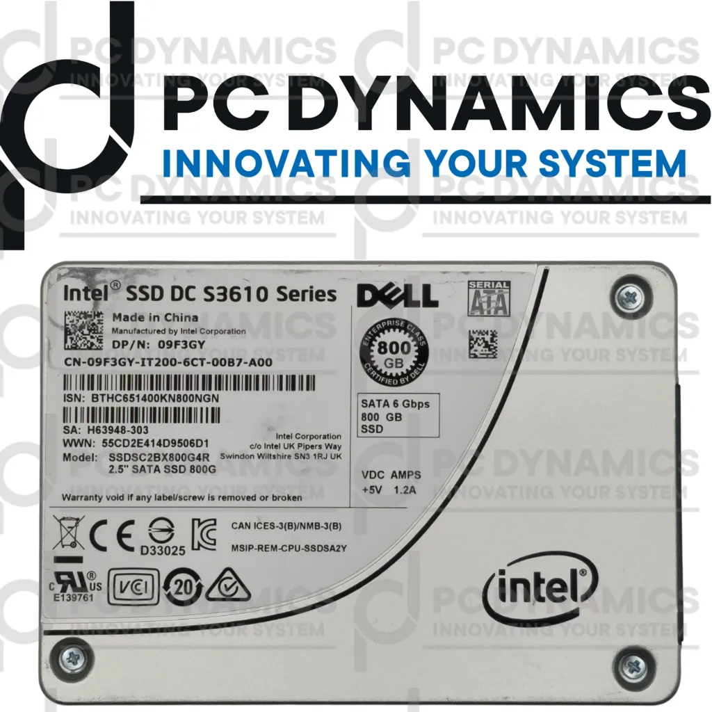 [800GB SSDSC2BX800G4R] SSD Dell 800GB SSDSC2BX800G4R 09F3GY
