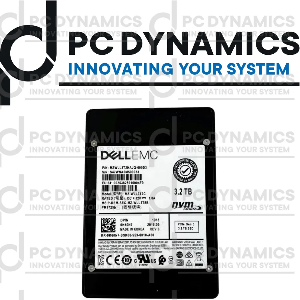 SSD Dell 3.2TB NVMe K60N7 0K60N7