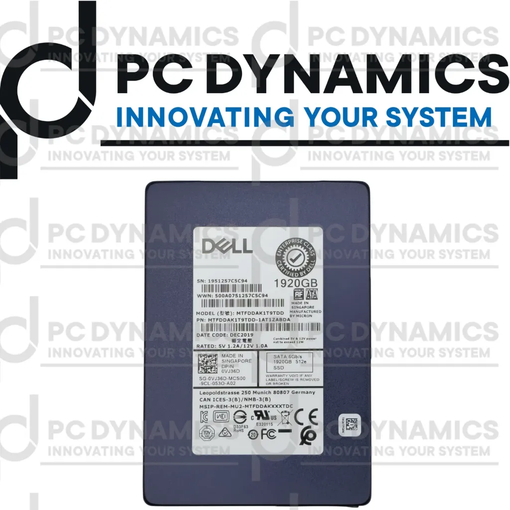 [1,92TB] SSD Dell 1,92TB 0VJ36D VJ36D