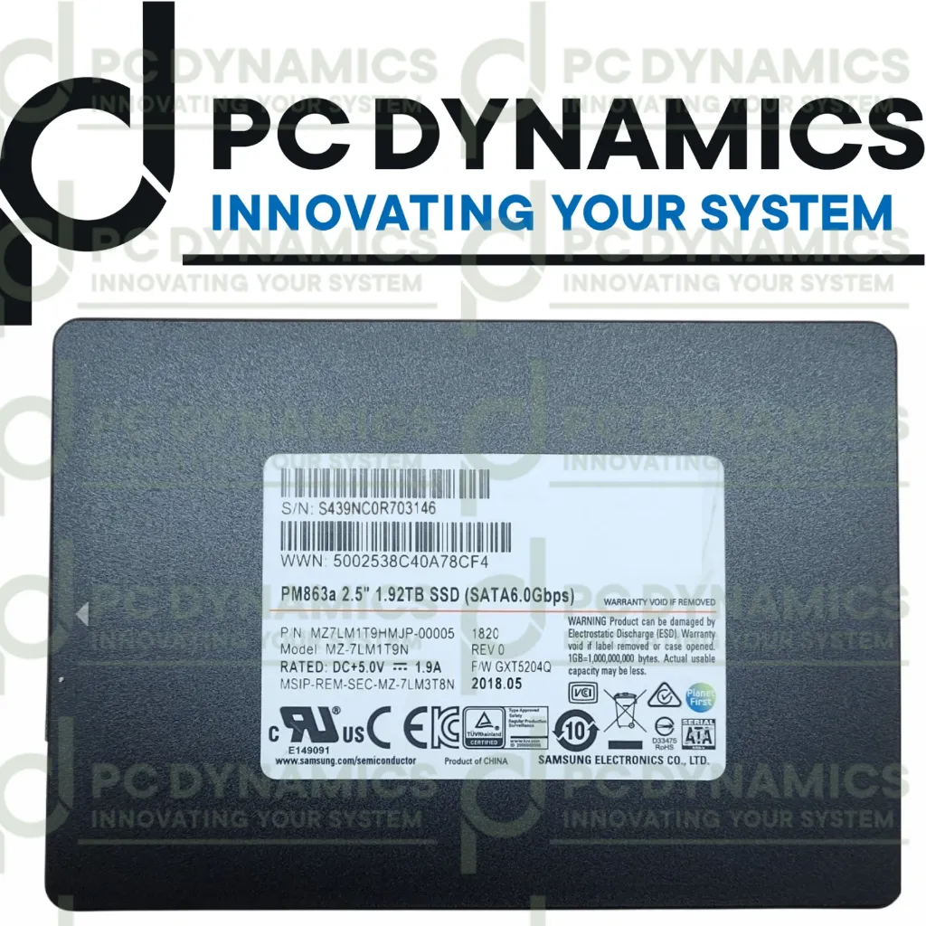 SSD Samsung 1.92TB PM863a MZ7LM1T9HMJP