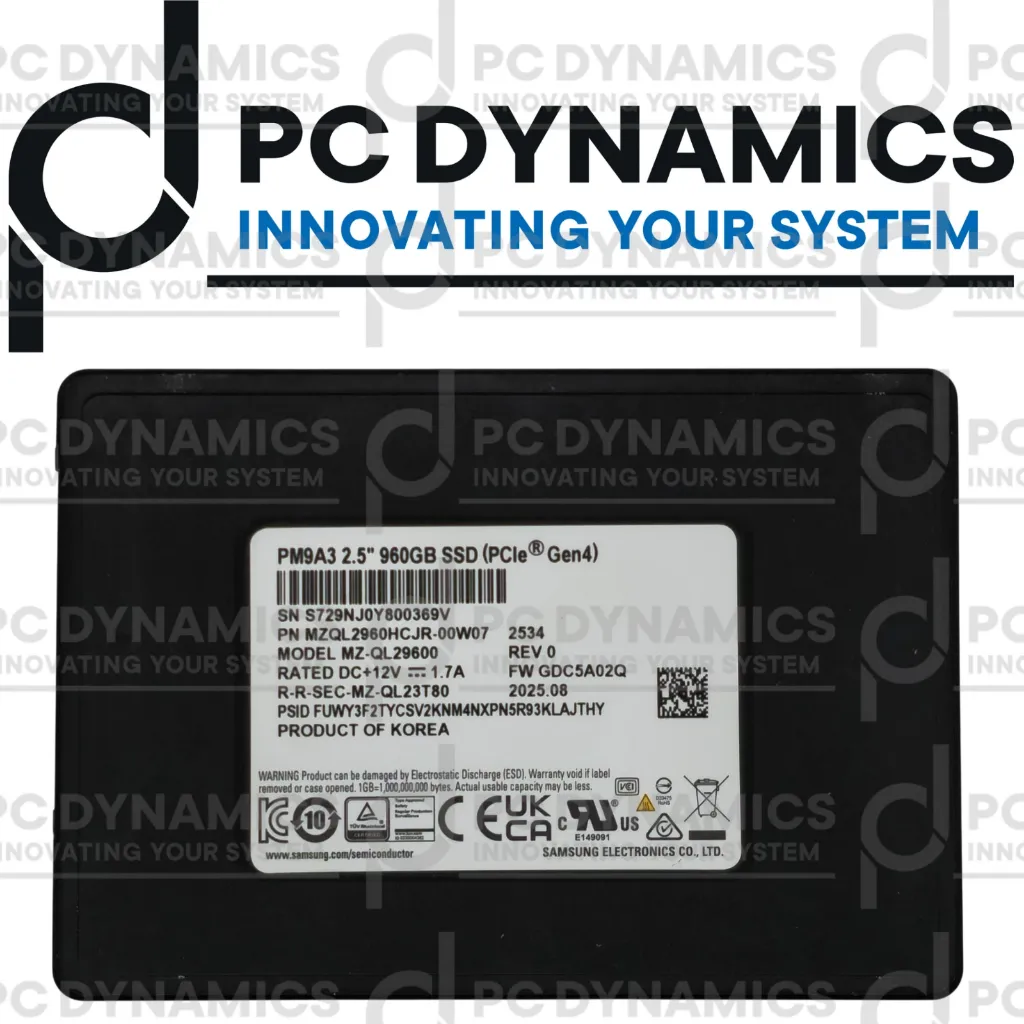SSD Samsung PM9A3 960GB MZQL2960HCJR-00W07 NVMe