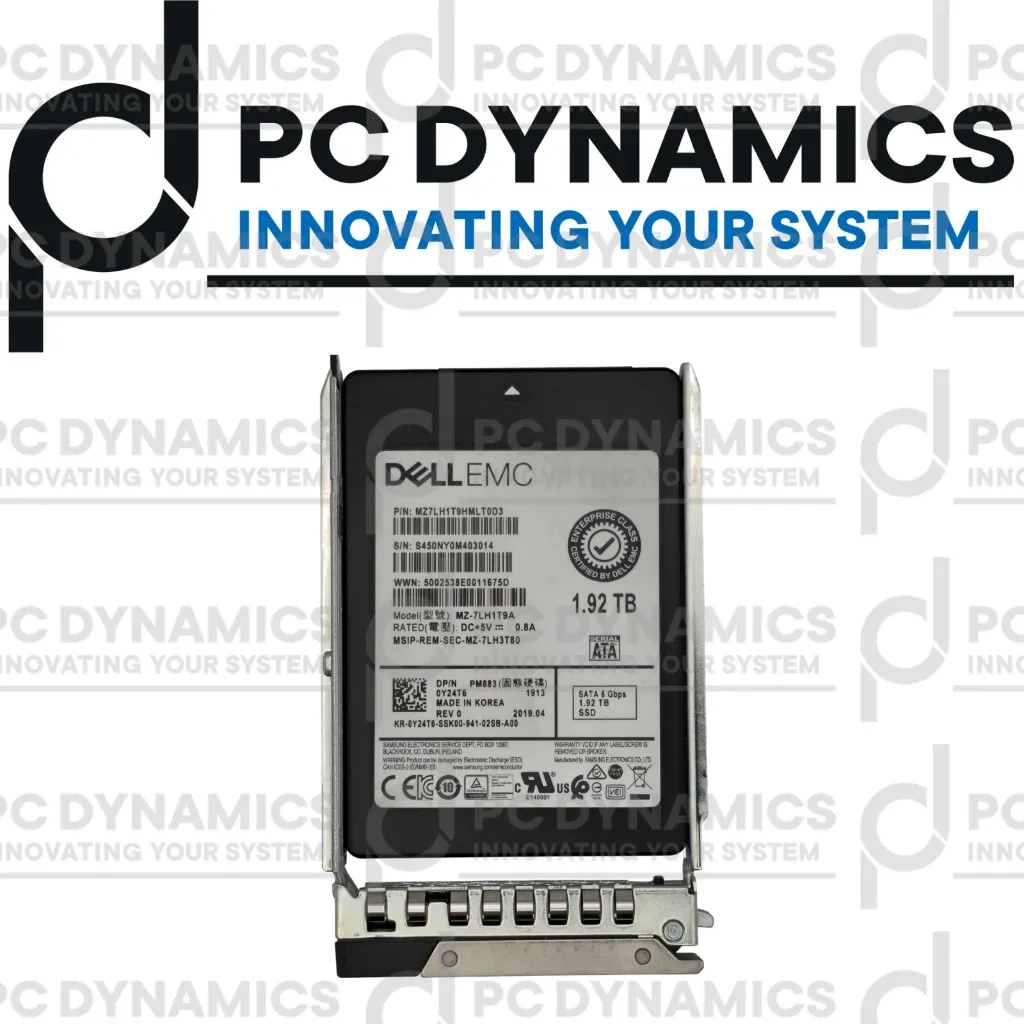 SSD Intel Dell 1.92TB  Y24T6 MZ7LH1T9HMLT0D3