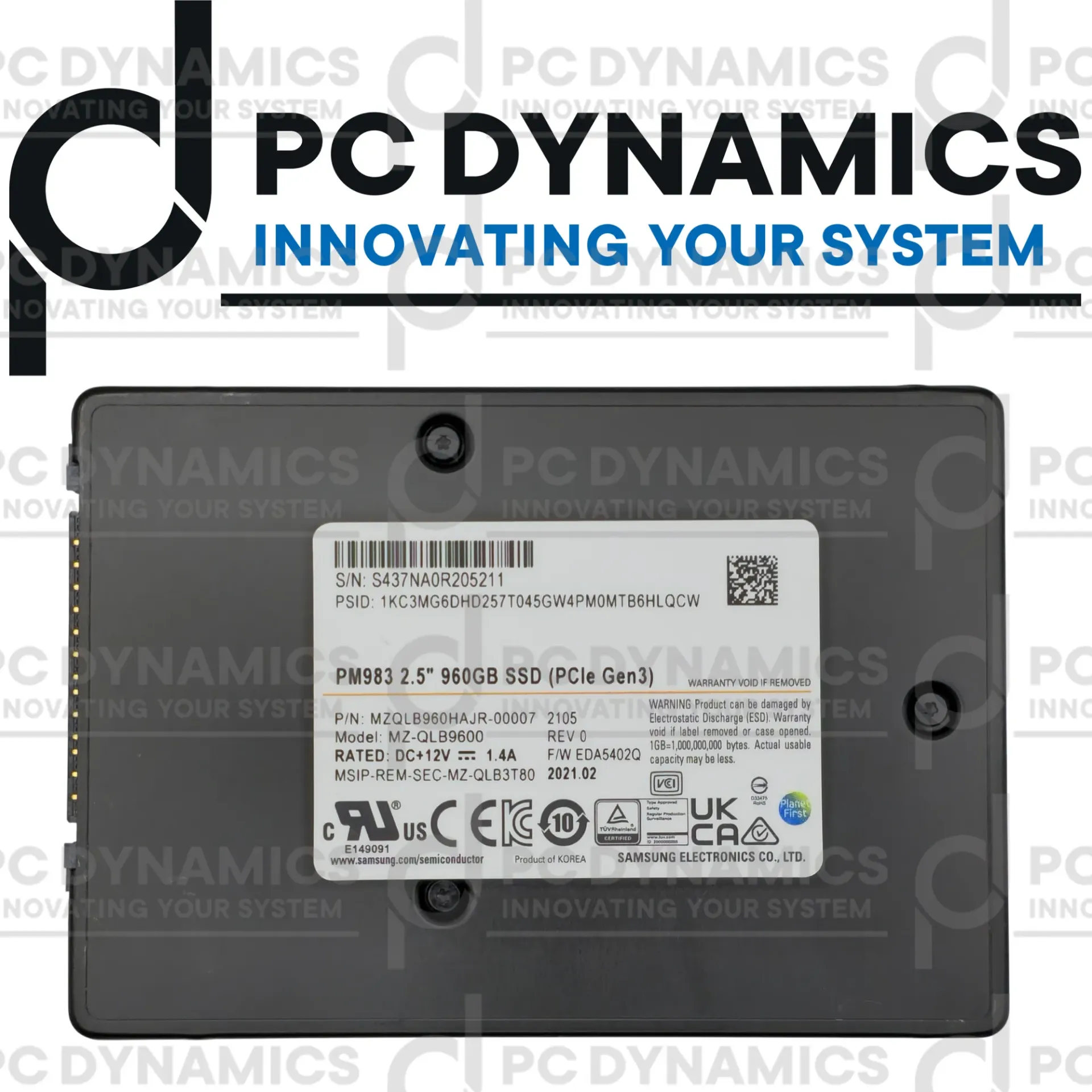 SSD Samsung MZQLB960HAJR 960GB PM983 2.5" PCIe GEN3