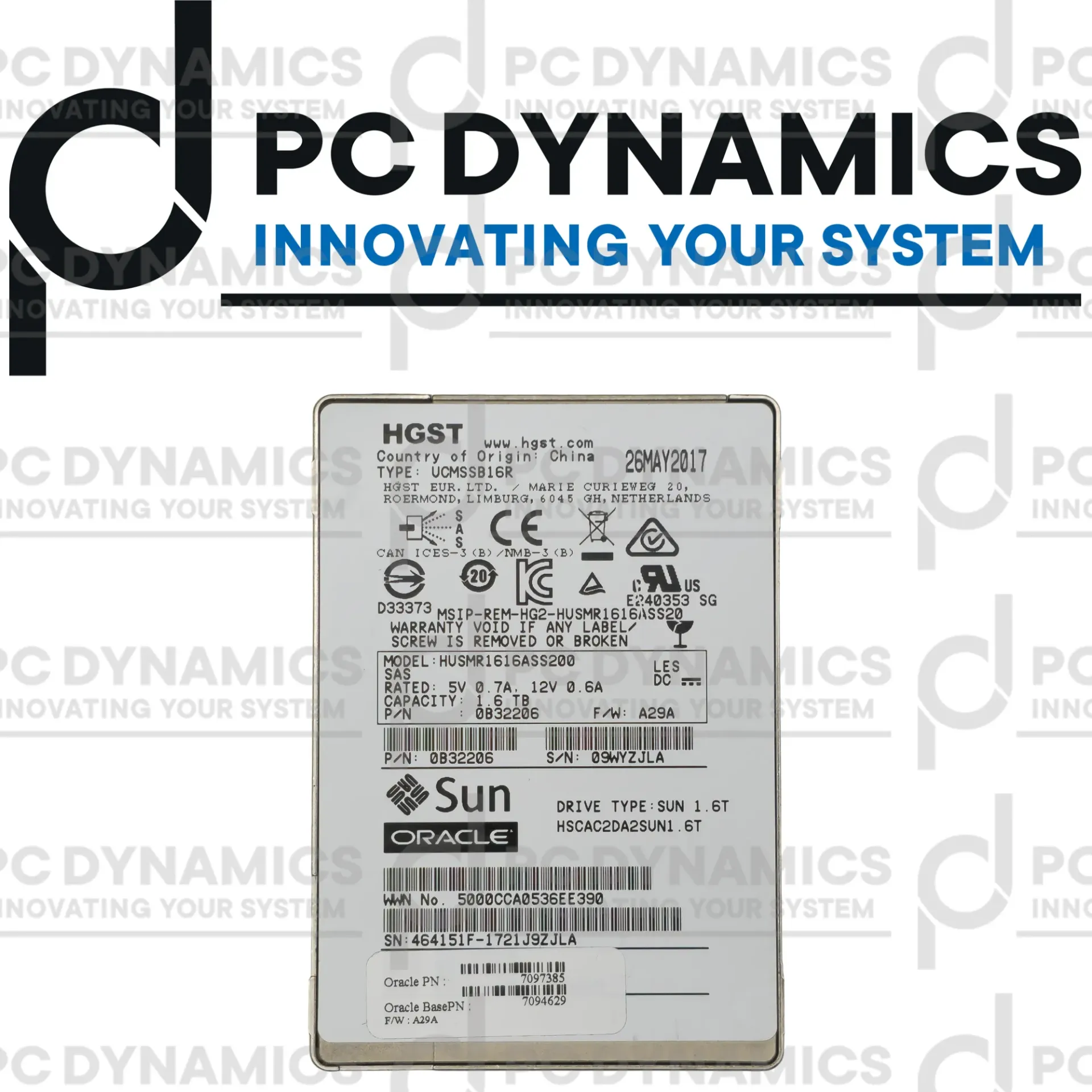 SSD HGST HUSMR1616ASS200 1.6TB 7097385 2.5"