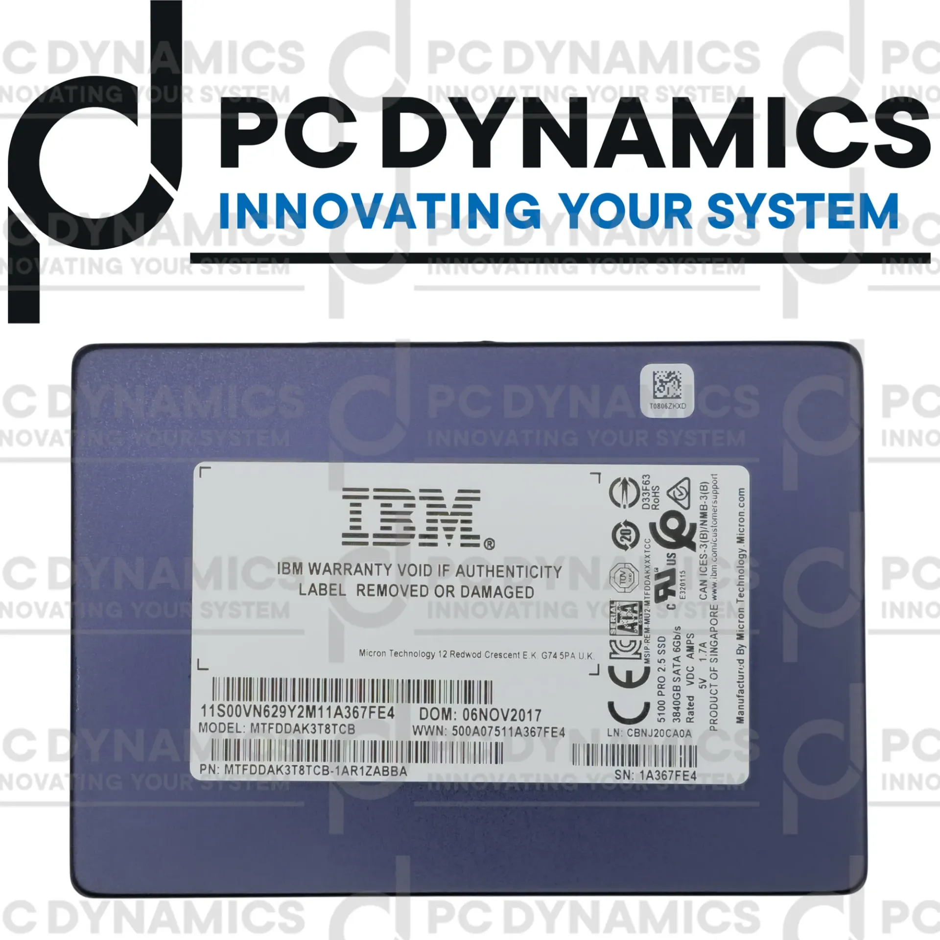 [3.84TB SATA] SSD Micron 3.84TB 5100 PRO MTFDDAK3T8TCB