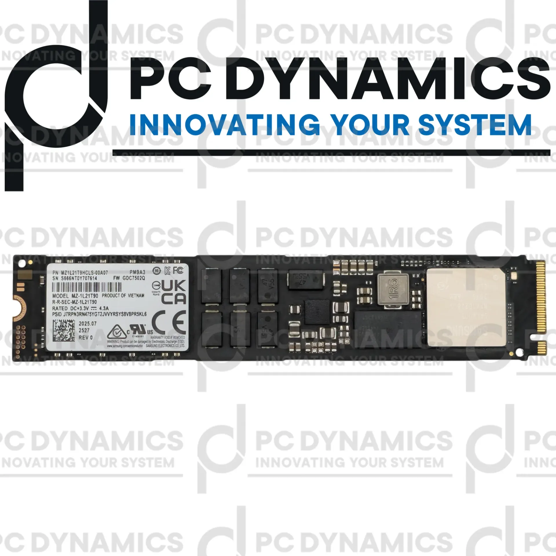 [1.92TB m.2] SSD Samsung 1.92TB PM9A3 MZ1L21T9HCLS-00A07 M.2