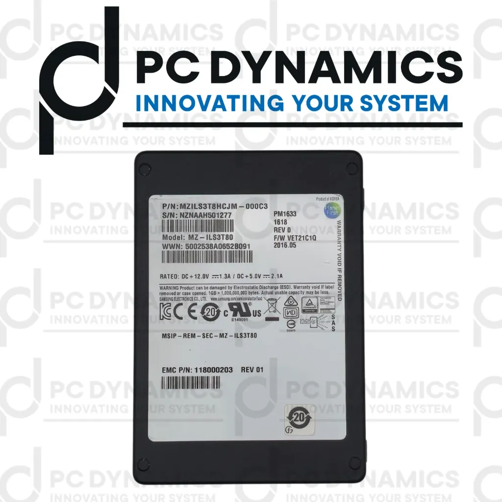 SSD Samsung 3.84TB PM1633 MZ-ILS3T80 2.5"