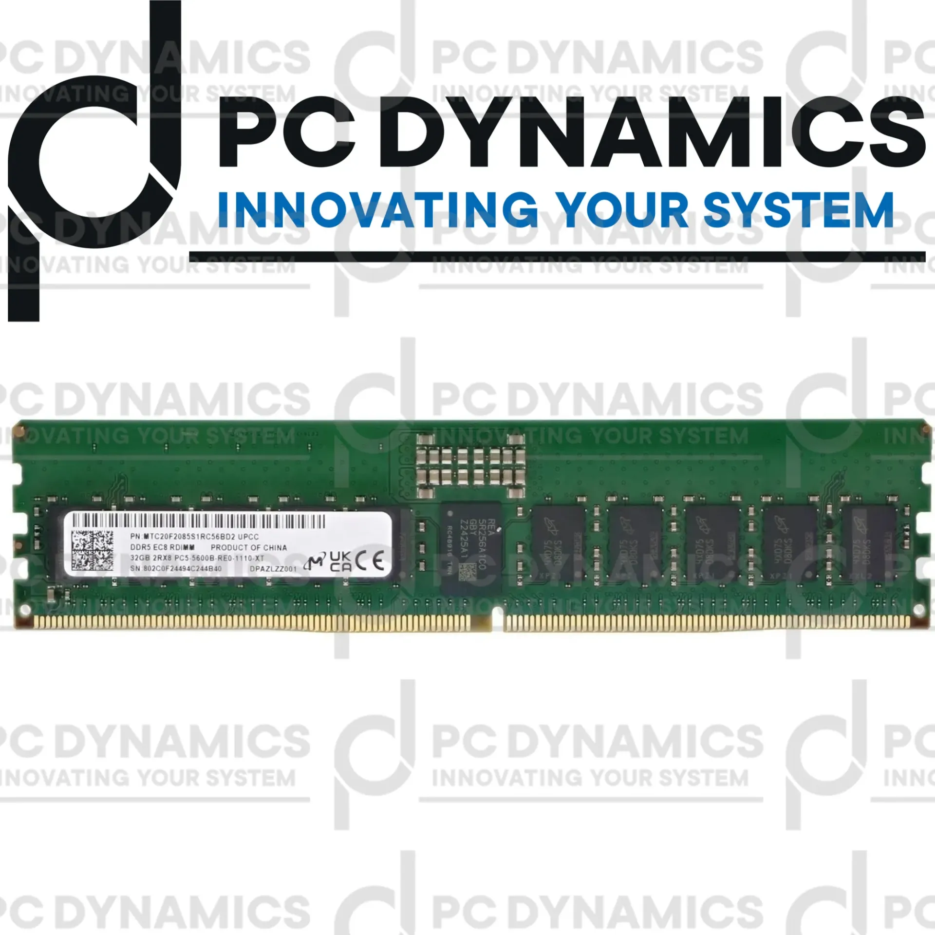 [DDR5 5600 2Rx8] RAM Micron 32GB 5600 2Rx8 MTC20F2085S1RC56BD2 DDR5 RDIMM