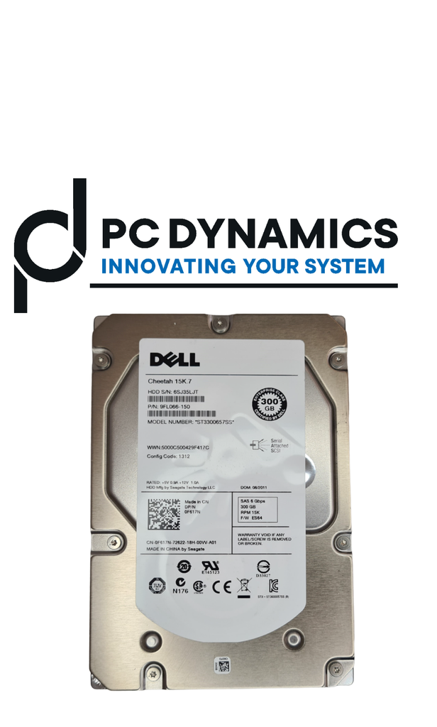 [300GB 15K 3,5 6 Gbps SAS] HDD DELL  300GB F617N 