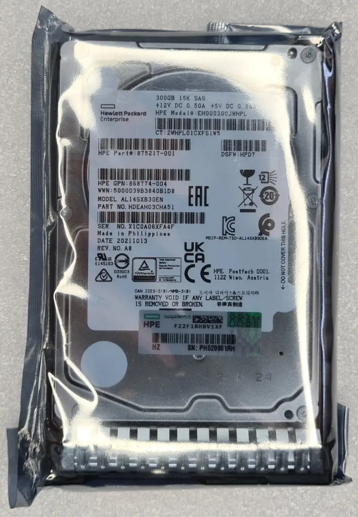 HDD HP 300GB 870753-B21 870792-001
867254-001
