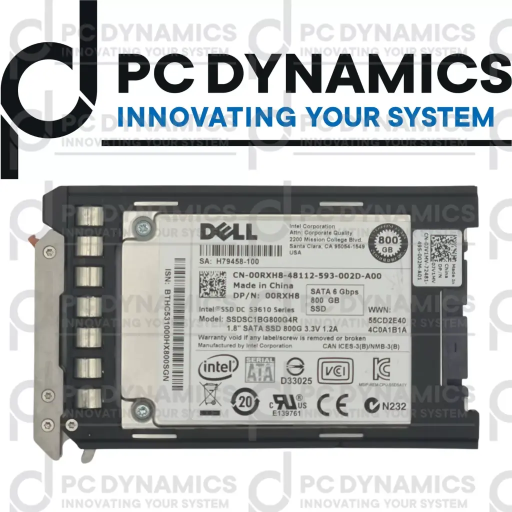 SSD Intel 800GB 0RXH8 SSDSC1BG800G4R 1.8" SATA