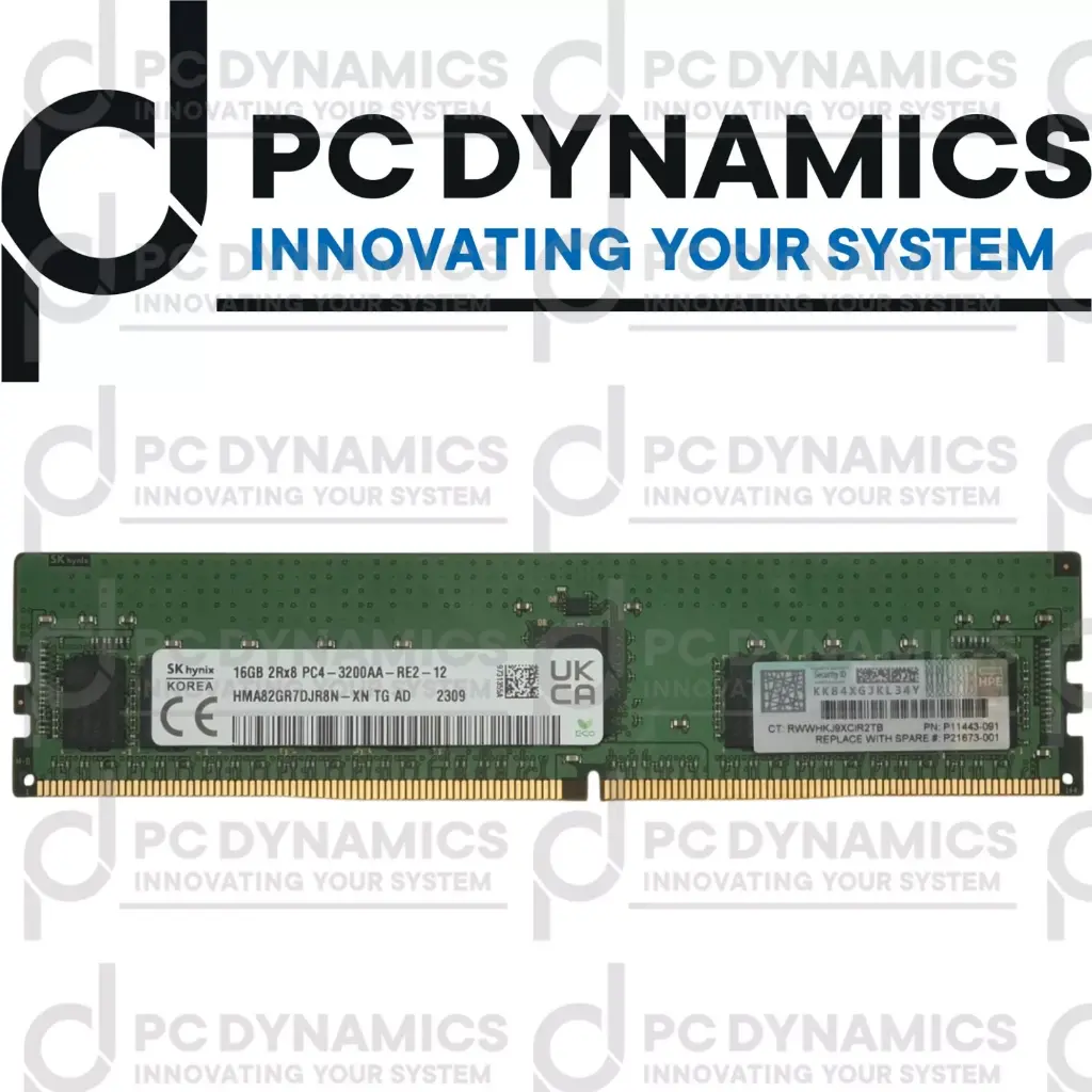 RAM HPE 16GB 3200 2Rx8 P11443-091 P06031-B21 P21673-001 