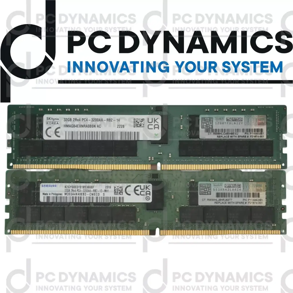 RAM HPE 32GB 3200 2Rx4 P06033-B21 P11444-091 P21674-001
