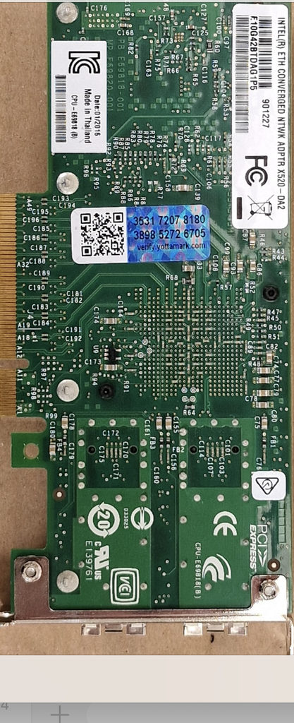 NETWORK CARD Intel X520-DA2 low Profile 