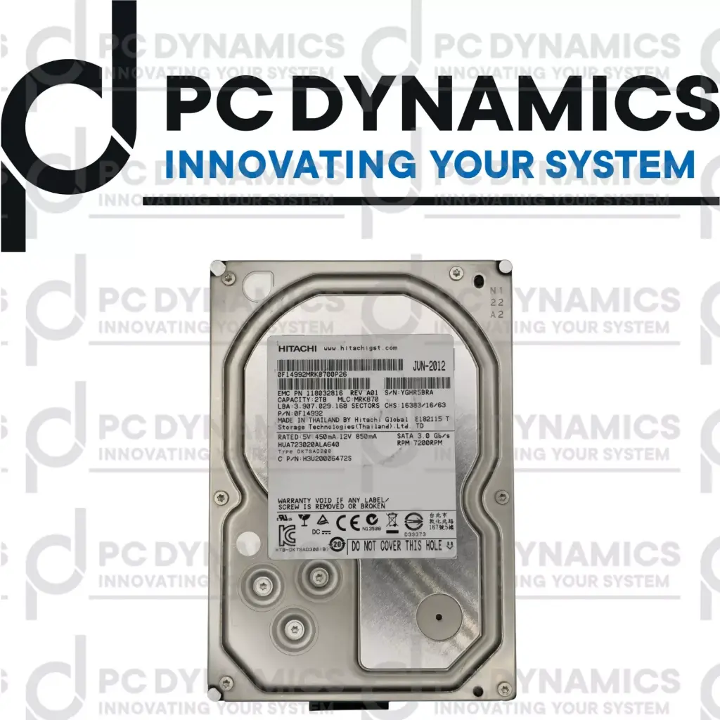 [MRK870] HDD Hitachi 2TB HUA723020ALA640 0F14992 MRK870 