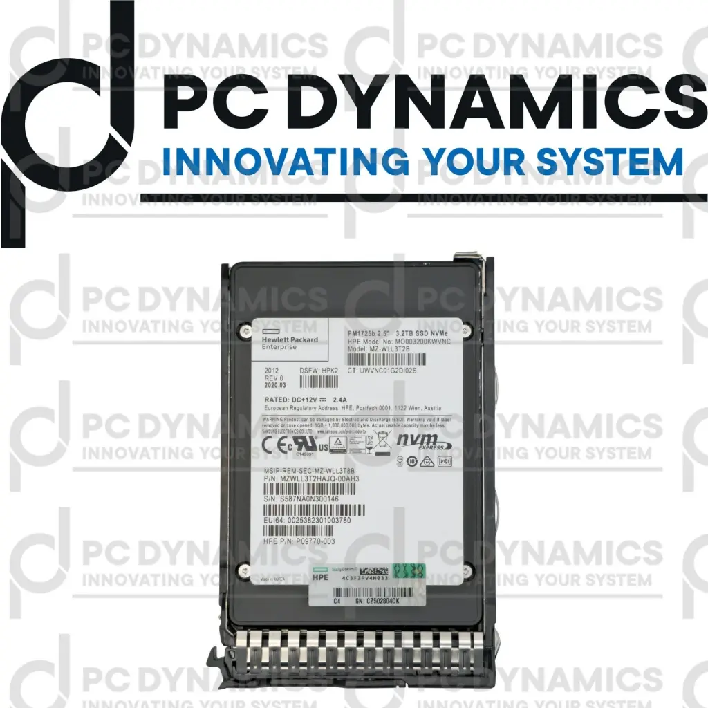 [SSD NVMe] SSD P10224-B21 P10471-001 HPE 3.2TB NVMe 