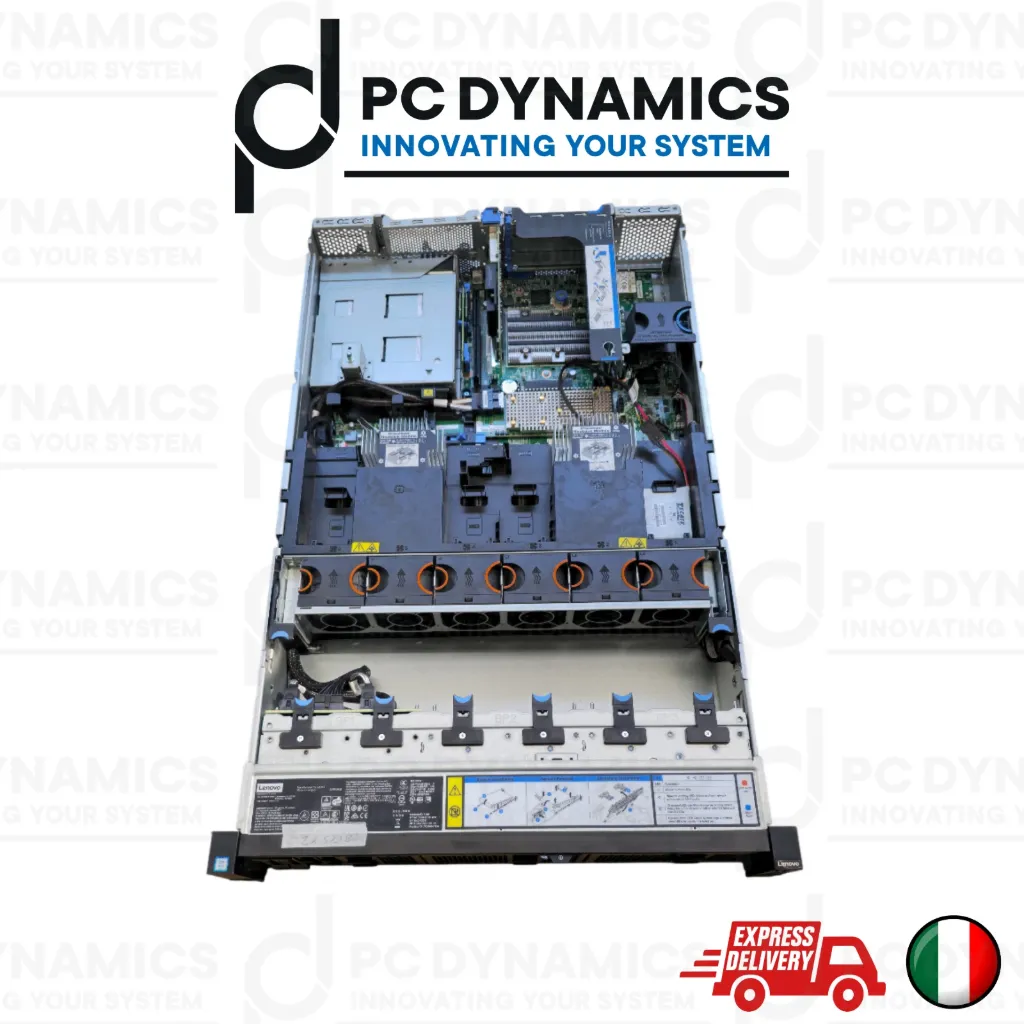 SERVER LENOVO SR650 V2 • 8SFF • 2x Xeon Silver 4309Y • 16C • 64GB RAM • 2x960GB SSD